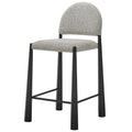 Hayley Upholstered Fabric Counter Stool