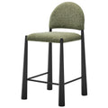 Hayley Upholstered Fabric Counter Stool