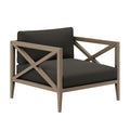 Northlake Outdoor Teak Armchair in Flint Gray