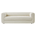 Leif Boucle Upholstered Sofa in Pearl