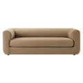 Leif Performance Velvet Upholstered Sofa in Taupe