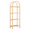 Vexley 72 Inch Tall Narrow Arched Bookshelf