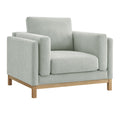 Roscoe Fabric Armchair in Mist