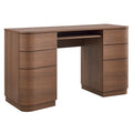 Mirae 6-Drawer Curved Office Desk