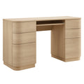 Mirae 6-Drawer Curved Office Desk