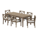 Northlake 7-Piece Outdoor Patio Teak Wood Dining Set