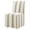 Tessera Striped Slipcovered Dining Side Chair