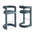 Winslow Performance Velvet Bar Stool Set of 2