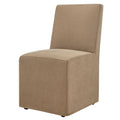 Tessera Upholstered Linen-Blend Slipcovered Dining Chair