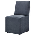Tessera Upholstered Linen-Blend Slipcovered Dining Chair