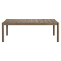 Eleni 89-Inch Outdoor Patio Teak Wood Dining Table