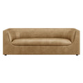 Hilda 86" Curved Back Vegan Leather Sofa
