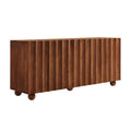 Sorren 72 Inch Scalloped Wood 4-Door Sideboard