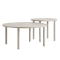 Porta 2 Piece Nesting Outdoor Patio Aluminum Coffee Table Set