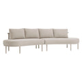 Porta 2 Piece Outdoor Patio Aluminum Modular Sofa