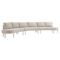 Porta 3 Piece Outdoor Patio Aluminum Modular Sofa