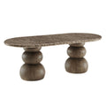 Pietra Indoor Outdoor Patio Oval Dining Table