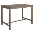 Eleni Rectangle 56-Inch Outdoor Patio Teak Wood Rectangular Bar Table