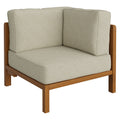Kona Outdoor Patio Teak Wood Corner Modular Chair