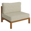 Kona Outdoor Patio Teak Wood Armless Modular Chair