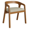 Kona Outdoor Patio Teak Wood Barrel Dining Chair