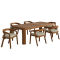 Kona 7-Piece Outdoor Patio Teak Wood Dining Set