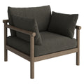 Eleni Outdoor Patio Teak Wood Armchair