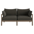 Eleni Outdoor Patio Teak Wood Loveseat