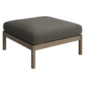 Eleni Square Outdoor Patio Teak Wood Ottoman