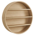 Romy 47" Round Wall Book Shelf