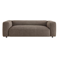 Auren 88 Inch Lattice Bouclé Upholstered Sofa