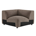 Auren Lattice Bouclé Upholstered Modular Corner Chair