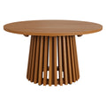 Lane 31 Inch Round Outdoor Patio Teak Wood Coffee Table