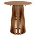 Lane 35 Inch Round Outdoor Patio Teak Wood Bar Table
