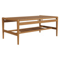 Hayden 46 Inch Outdoor Patio Teak Wood Coffee Table