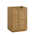 Tavira 24 Inch Shutter-Style Bathroom Vanity Cabinet