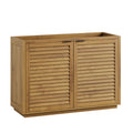 Tavira 48 Inch Shutter-Style Bathroom Vanity Cabinet