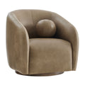 Holland Swivel Vegan Leather Armchair