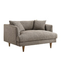 Zoya Down Filled Overstuffed Boucle Chair-and-a-Half
