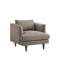 Zoya Down Filled Overstuffed Boucle Armchair
