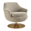 Quimby Melange Chenille Swivel Accent Chair