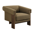 Halbrook Linen Blend Tripod Accent Chair
