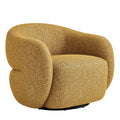 Selby Textured Woven Fabric Swivel Accent Chair