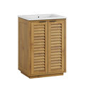 Tavira 24 Inch Shutter-Style Bathroom Vanity