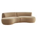 Rialta 2 Piece Curved Performance Velvet Sectional Sofa