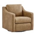 Liora Vegan Leather Swivel Armchair