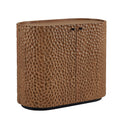 Aven 36 Inch Chiseled Curved Wood 2 Door Accent Cabinet