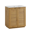 Tavira 30 Inch Shutter-Style Bathroom Vanity