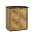 Tavira 30 Inch Shutter-Style Bathroom Vanity
