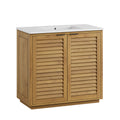 Tavira 36 Inch Shutter-Style Bathroom Vanity